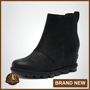 Waterproof Chelsea Wedge Boots with Removable Footbed, Sizes 5-12